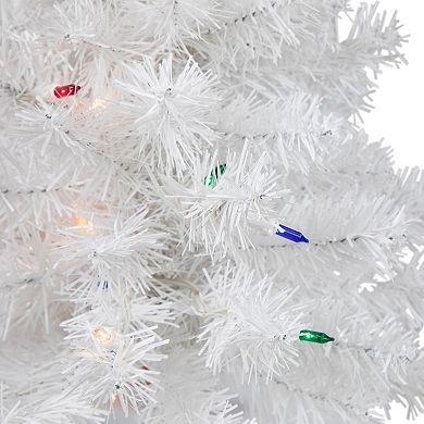 Northlight Seasonal 18-in. Pre-Lit White Artificial Christmas Tree