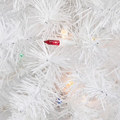 Northlight Seasonal 18-in. Pre-Lit White Artificial Christmas Tree