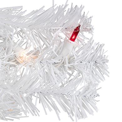 Northlight Seasonal 18-in. Pre-Lit White Artificial Christmas Tree