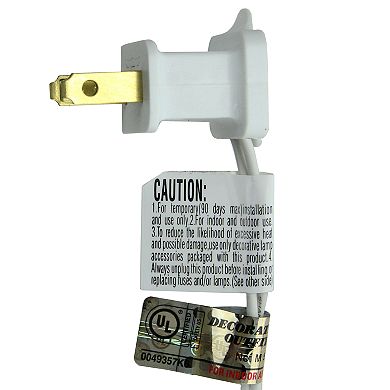 Northlight Seasonal 2' Multi-Color Pre-Lit Snow White Artificial Christmas Tree