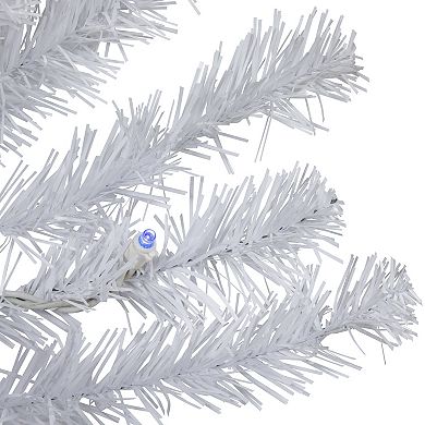 Northlight Seasonal 3' Multi-Color Pre-Lit Snow White Artificial Christmas Tree