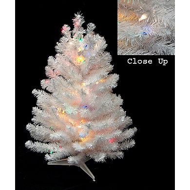 Northlight Seasonal 18-in. Pre-Lit LED White Artificial Christmas Tree