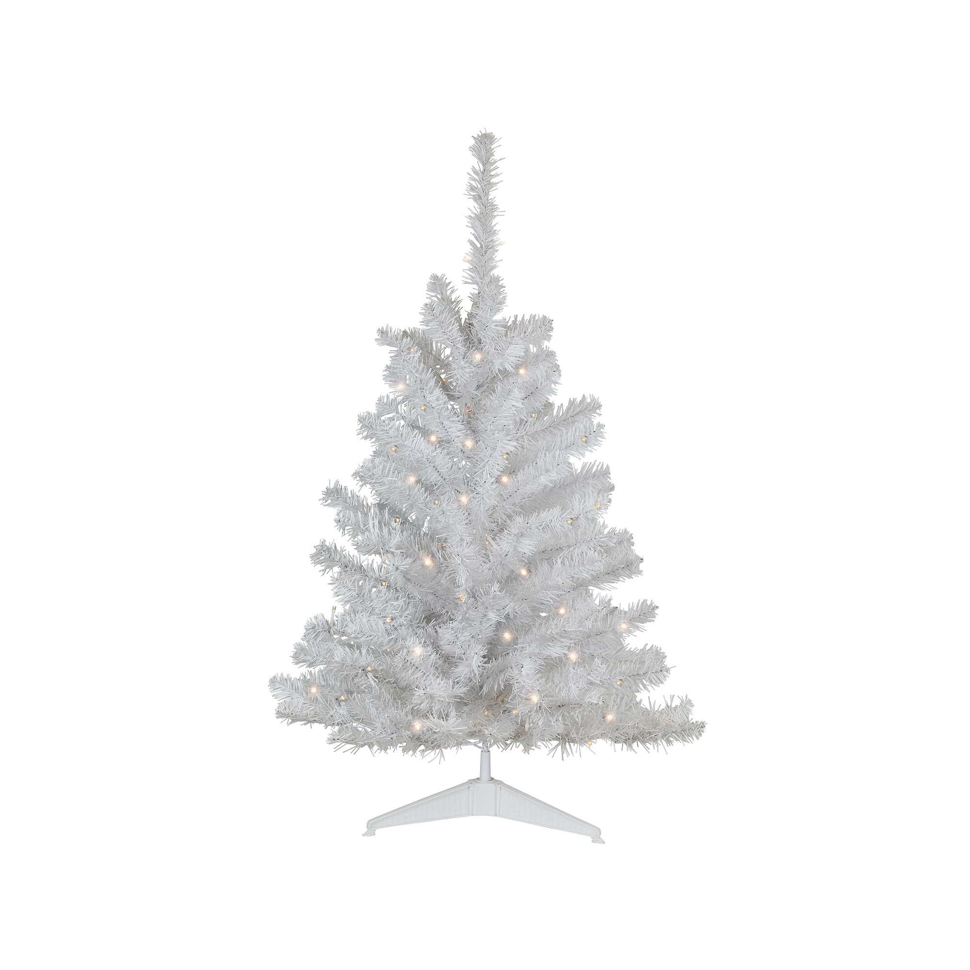 Northlight Seasonal 3 Battery Operated White Pine Artificial Christmas Tre