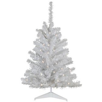 Northlight Seasonal 3' Battery Operated White Pine Artificial Christmas Tree