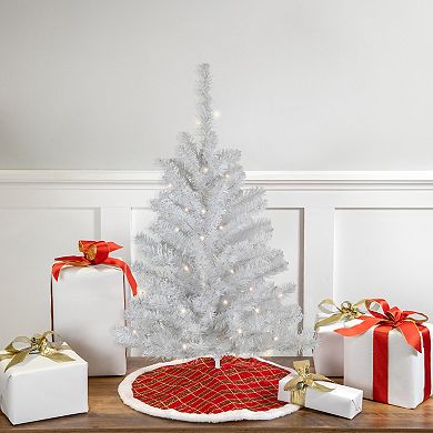 Northlight Seasonal 3' Battery Operated White Pine Artificial Christmas Tree