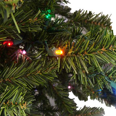 Northlight Seasonal 5-ft. Pre-Lit Multi-Colored LED Canadian Pine Artificial Christmas Tree