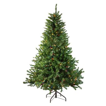 Northlight Seasonal 5-ft. Pre-Lit Multi-Colored Canadian Pine Artificial Christmas Tree