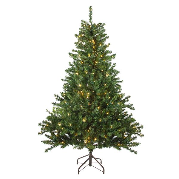 Northlight Seasonal 6-ft. Pre-Lit Clear LED Canadian Pine Artificial ...