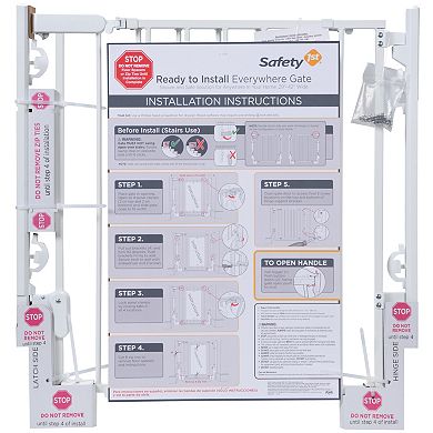 Safety 1st White Top of Stairs Baby Gate