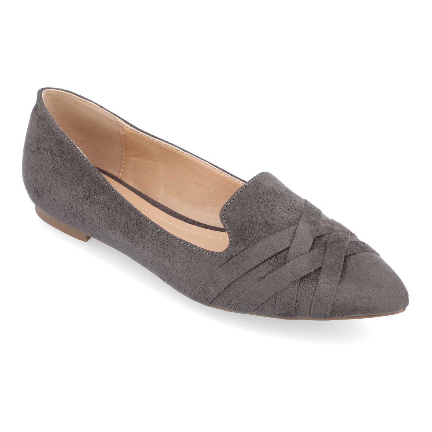 gray womens shoes flats