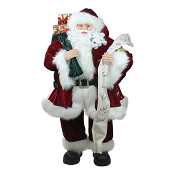 Northlight Seasonal Santa with Naughty and Nice List and Gifts