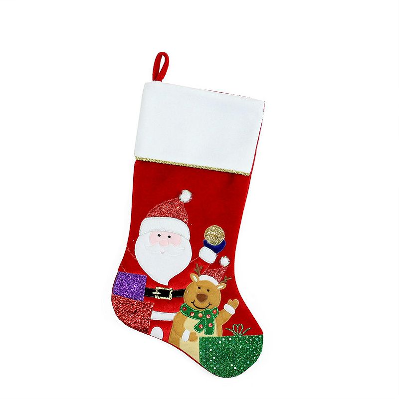 75933059 Northlight Seasonal Santa Stocking, Red sku 75933059