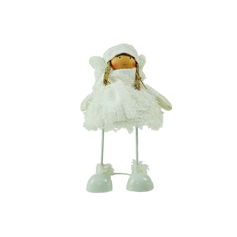 Northlight Seasonal Plush Angel Bobble Girl Figurine, White