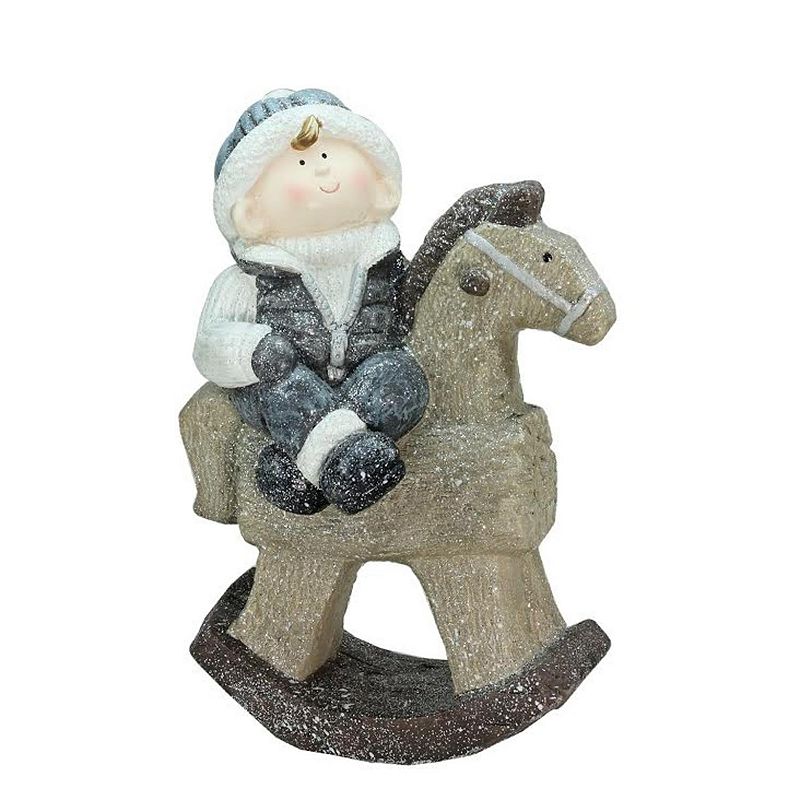 18352306 Northlight Seasonal Rocking Horse Figurine, Blue sku 18352306