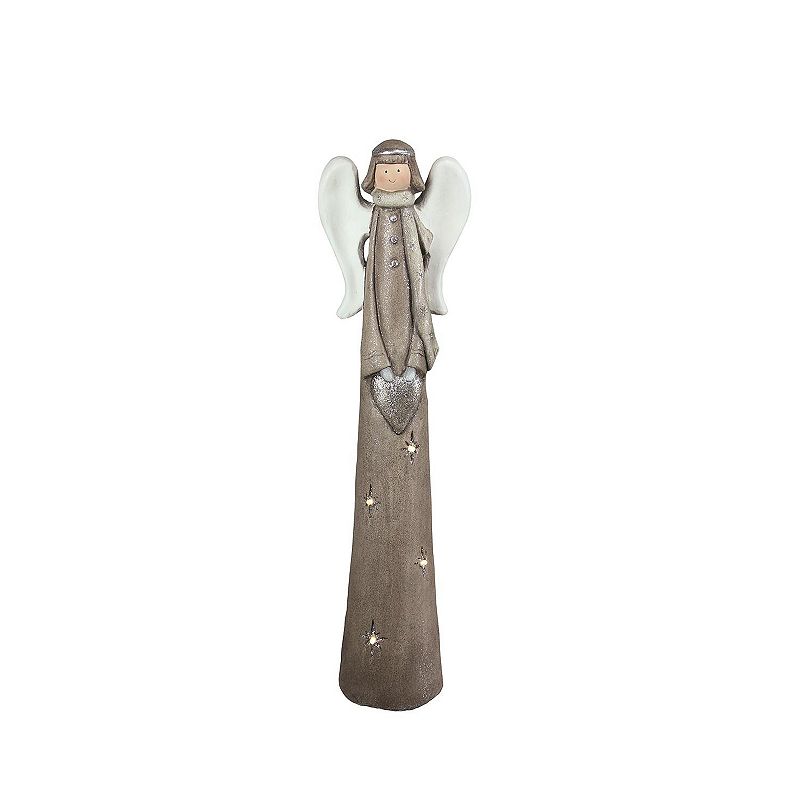 18352305 Northlight Seasonal Lighted Angel Figurine, Brown sku 18352305