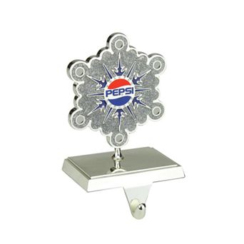 Northlight Seasonal Silver Plated Pepsi Snowflake Christmas Stocking Holder