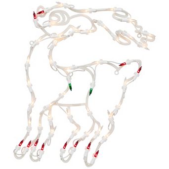 Northlight Seasonal Lighted Reindeer Double Sided Christmas Window Silhouette Decoration