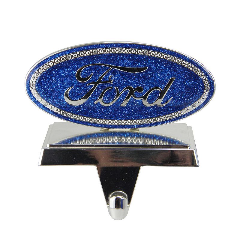 Northlight Seasonal Ford Logo Silver Plated Weighted Christmas Stockin