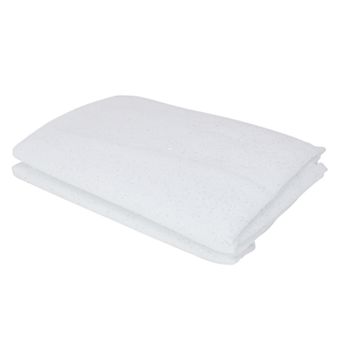 Northlight Plush White Artificial Buffalo Christmas Glittered Snow Drape