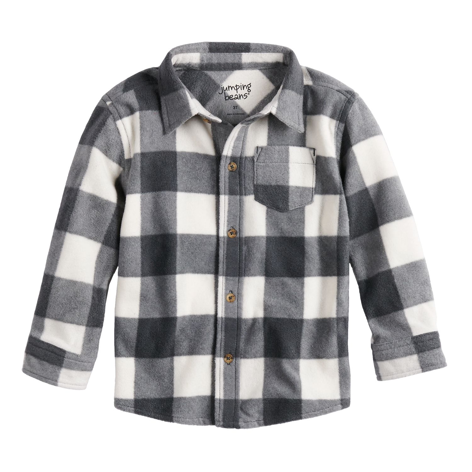 fleece button down shirt