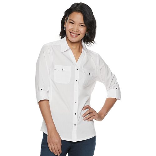 kohls white dress shirt