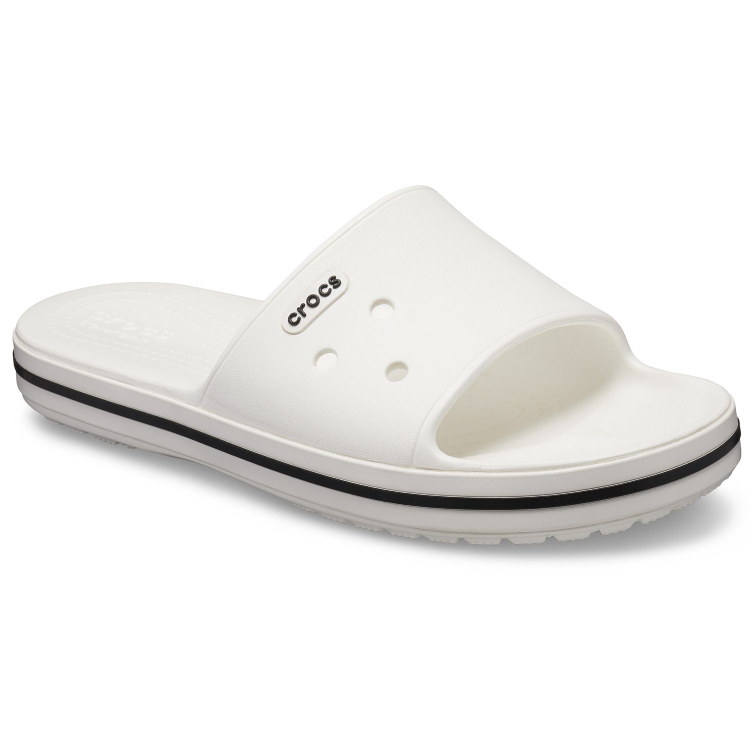 crocs white flip flops