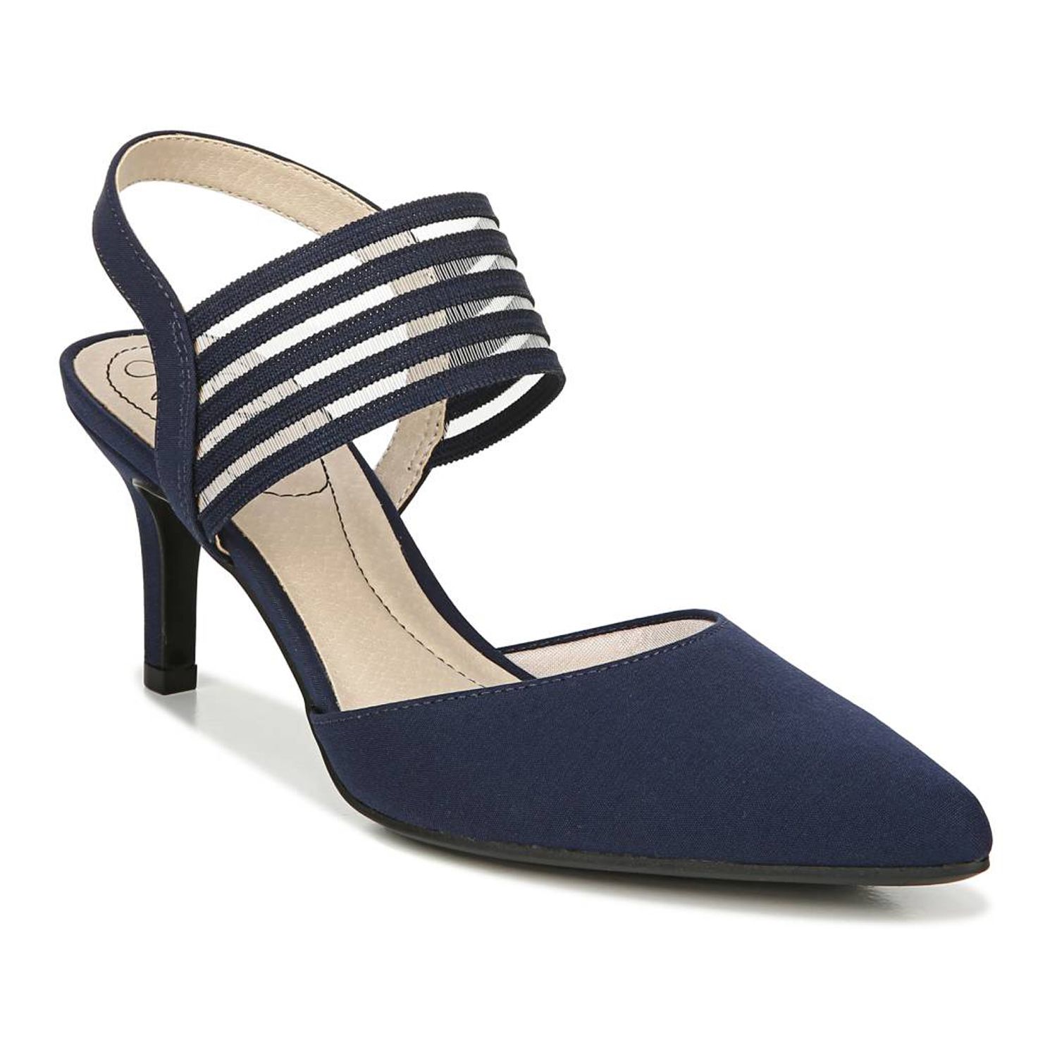 navy evening shoes