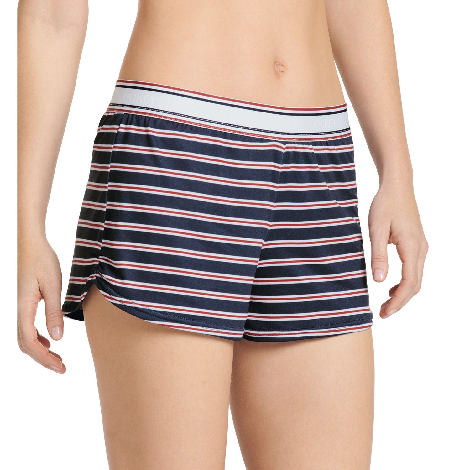 retro striped shorts