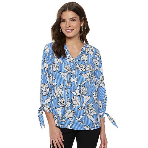 Women's Apt. 9® Knot Sleeve Blouse