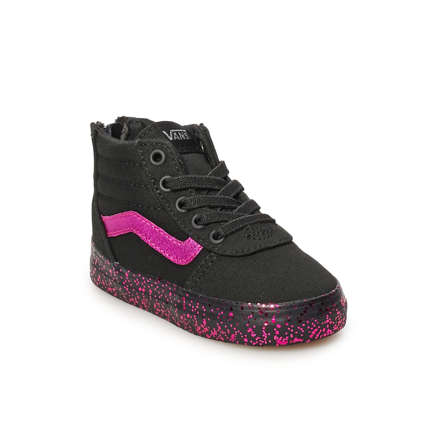 toddler girl black vans