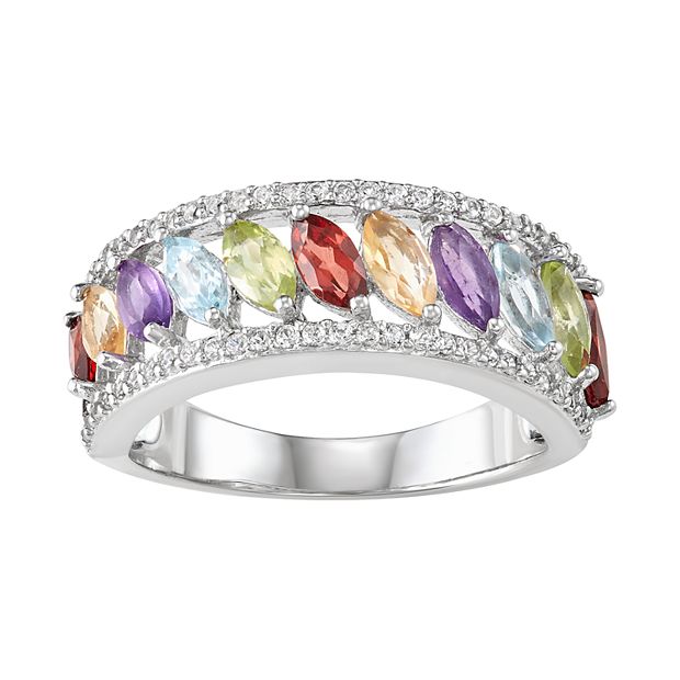 Kohls white sapphire on sale ring