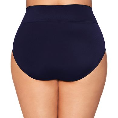 Plus Size Croft & Barrow® All Over Control High-Waisted Brief Swim Bottoms