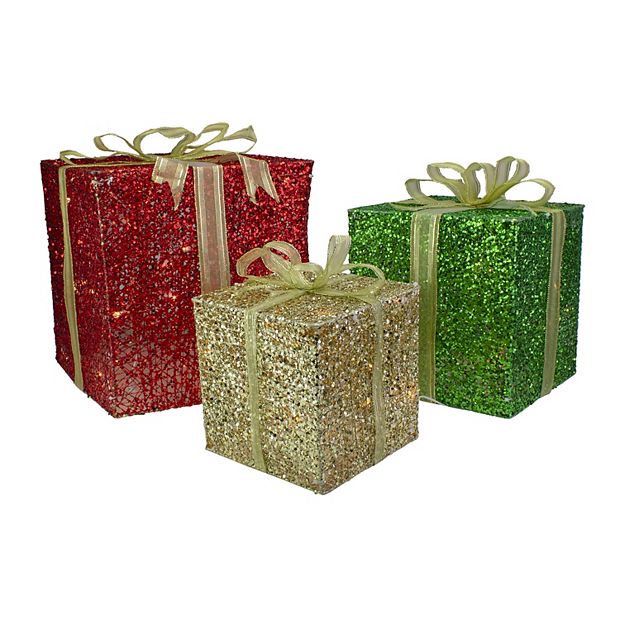 Light-Up 3-Piece Gift Boxes Set