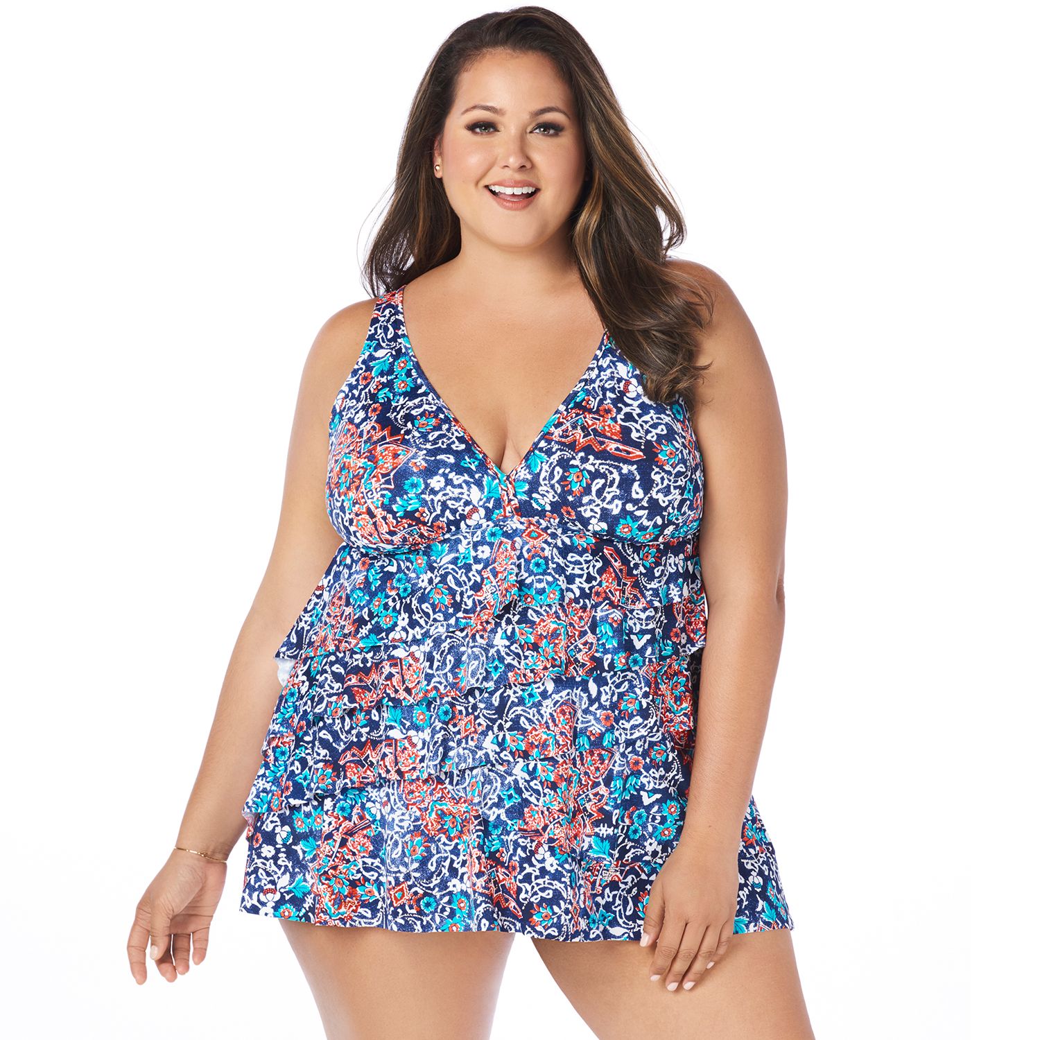 kohls plus size swim dress