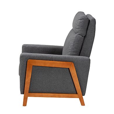 Baxton Studio Mid-Century Lounge Chair Recliner
