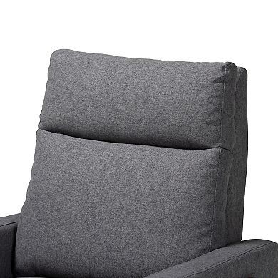 Baxton Studio Mid-Century Lounge Chair Recliner