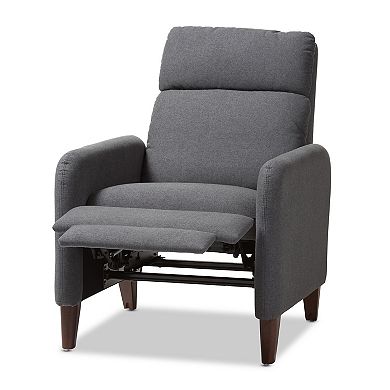 Baxton Studio Mid-Century Grey Lounge Chair