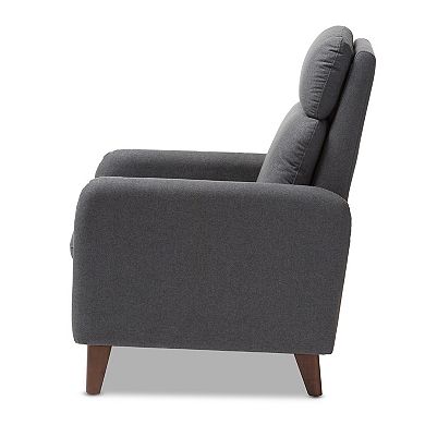 Baxton Studio Mid-Century Grey Lounge Chair