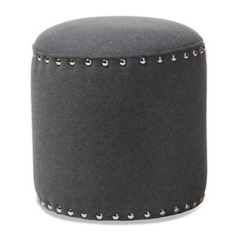Baxton Studio Modern Studded Accent Ottoman