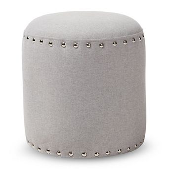 Baxton Studio Modern Studded Accent Ottoman