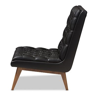 Baxton Studio Annetha Mid-Century Lounge Chair