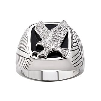Gold LLC Men's Eagle Stainless Steel Ring