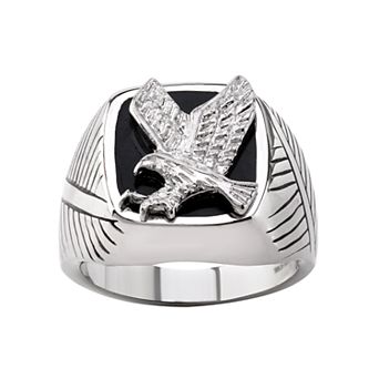 Gold LLC Men's Eagle Stainless Steel Ring