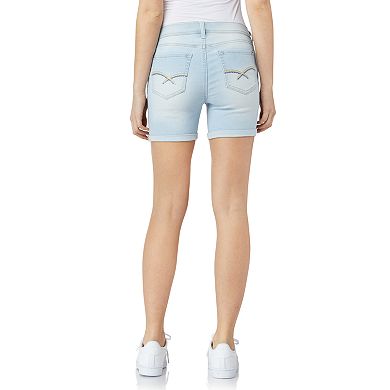 Juniors' WallFlower Irresistible High-Rise Midi Jean Shorts