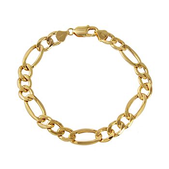 Men's 10k Gold Figaro Bracelet