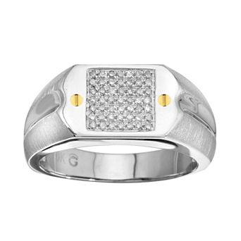 Men's 10k Gold Two Tone Ring