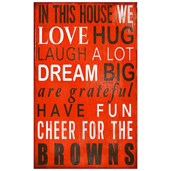 Cleveland Browns In This House Wall Art