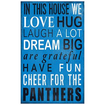 Carolina Panthers In This House Wall Art