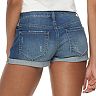Juniors' SO® Rolled Cuff Low Rise Shortie Shorts