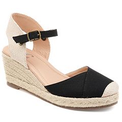 Journee Collection Women's 'Kaylee' Canvas Ankle Strap Wedges Size 9 in  Grey (As Is Item) - Bed Bath & Beyond - 18182909